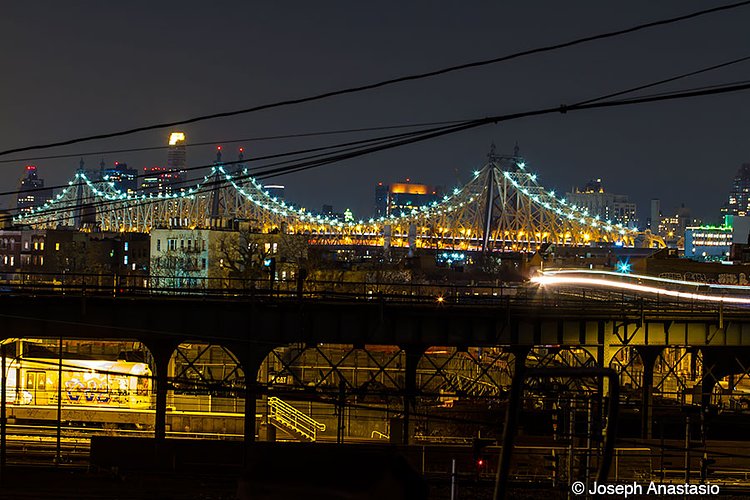 Views of the city skyline from the Skillman avenue end of the cutoff