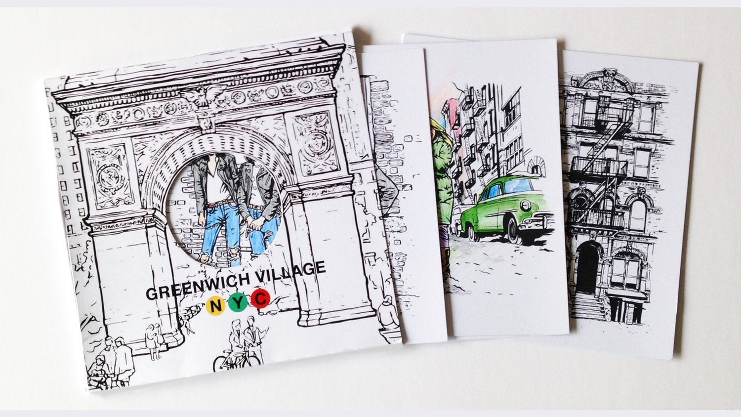 BLOCKS NYC Coloring Book: Music Scene in Greenwich Village