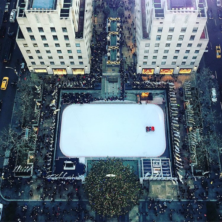 Rock Center from above 🎄❄