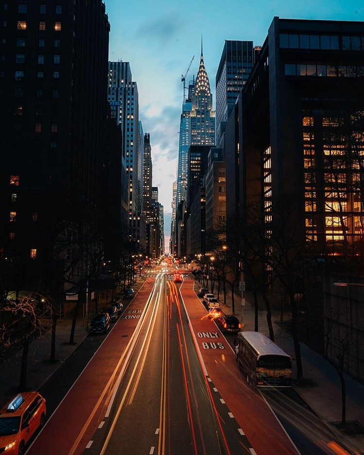 42nd Street from Tudor City Overpass