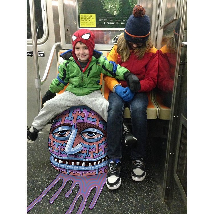#subwaydoodle #subway #doodle #swd #nyc #bighead #melting #wtf