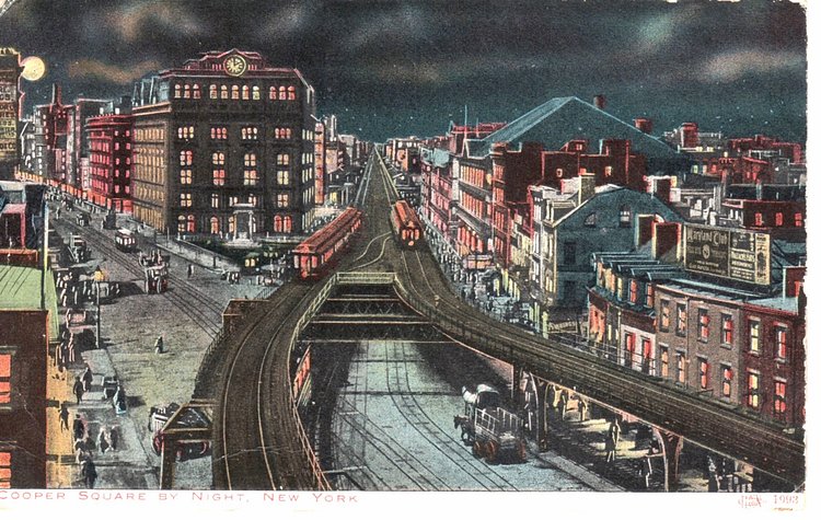 Cooper Square by Night