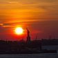 State of Liberty at sunset. 27 Feb 2016