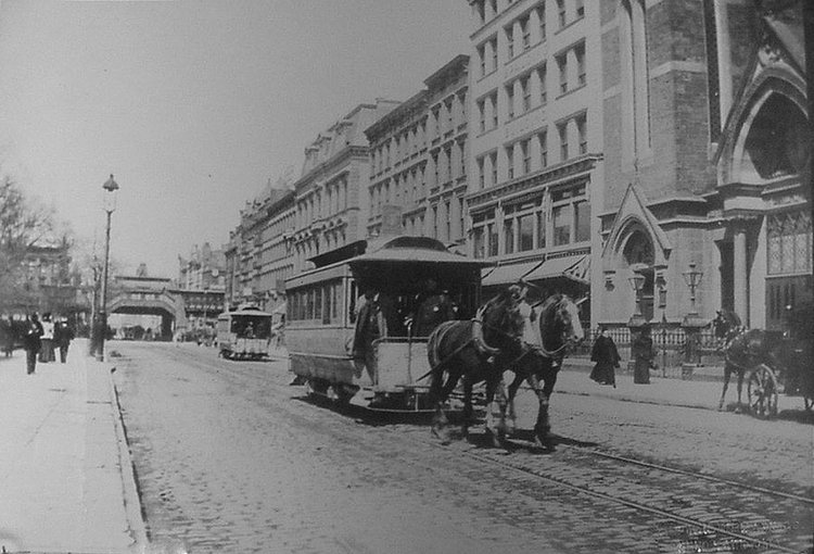 Looking West Towards Sixth Avenue On 42nd Street – 1890s