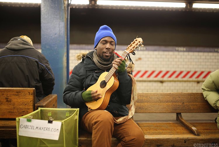 Gabriel Mayers covering Bob Dylan's "Visions of Johanna." (York Street, Brooklyn)