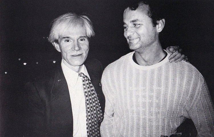 Bill Murray and Andy Warhol, 1981  |  Photo by Christopher Makos