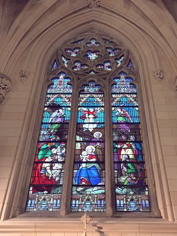 St. Patrick's Cathedral Restored Stained Glass