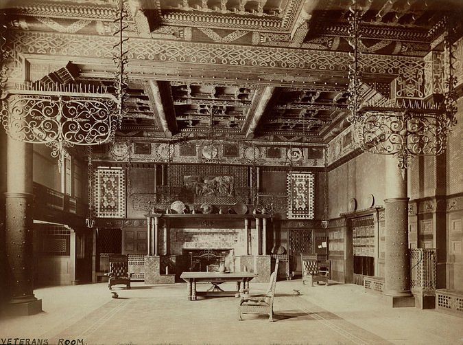 The Veterans Room as it looked in 1881. Image via Park Avenue Armory