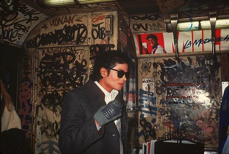 Michael Jackson | Michael Jackson on a subway train, c 1980s.

Michael Joseph Jackson was an American singer, songwriter, record producer, dancer, and actor.