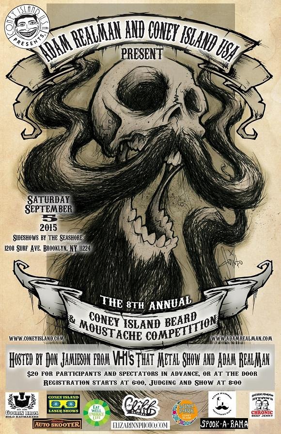 The 8th Annual Coney Island Beard And Moustache Competition