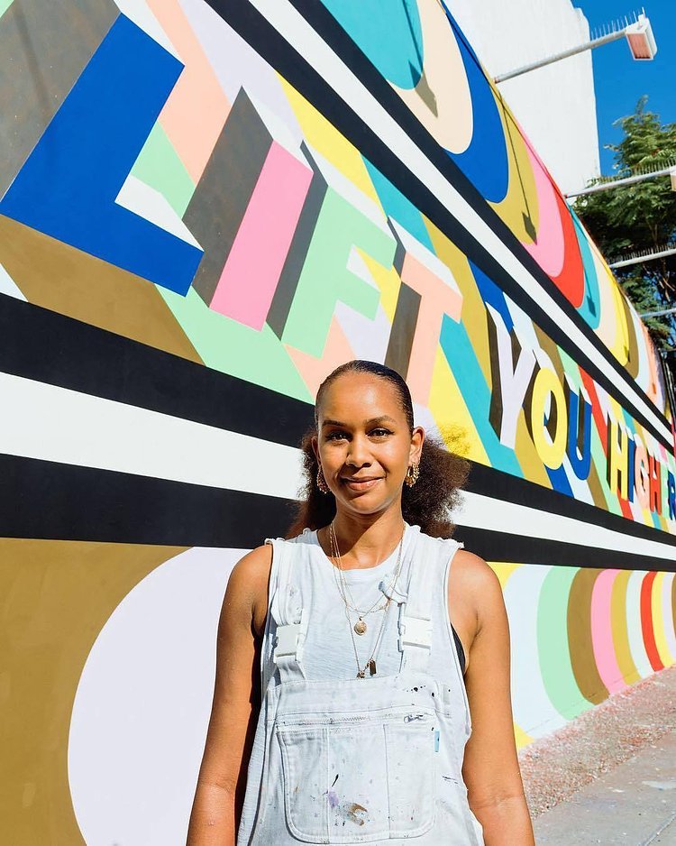 Photo of @lakwena by @portraits
“The best is yet to come.” “Do not relent in doing good.” “The future’s gold.” These are a few phrases central to Lakwena Maciver’s (@lakwena) art. “I was thinking recently about how my mother used to lead protest marches in London,” says the artist, who still lives in the city. “Probably the first type of graphic work I ever did was banners for those marches. That was when I realized how important words are.” Today, Lakwena creates kaleidoscopic murals and large-scale art installations that combine language and color. “It’s really nice to be promoting and encouraging positive words that will uplift people,” she says.
We’re partnering with artists from the Instagram community, like Lakwena, to turn city walls around the world into colorful murals, inspiring #KindComments. Visit a wall, take a photo or video and share #KindComments to make someone’s day. If you can’t visit a mural, like this one in New York City, participate by using one of the new kindness-themed heart-shaped stickers in Instagram Stories. These are also created by members of our global community.