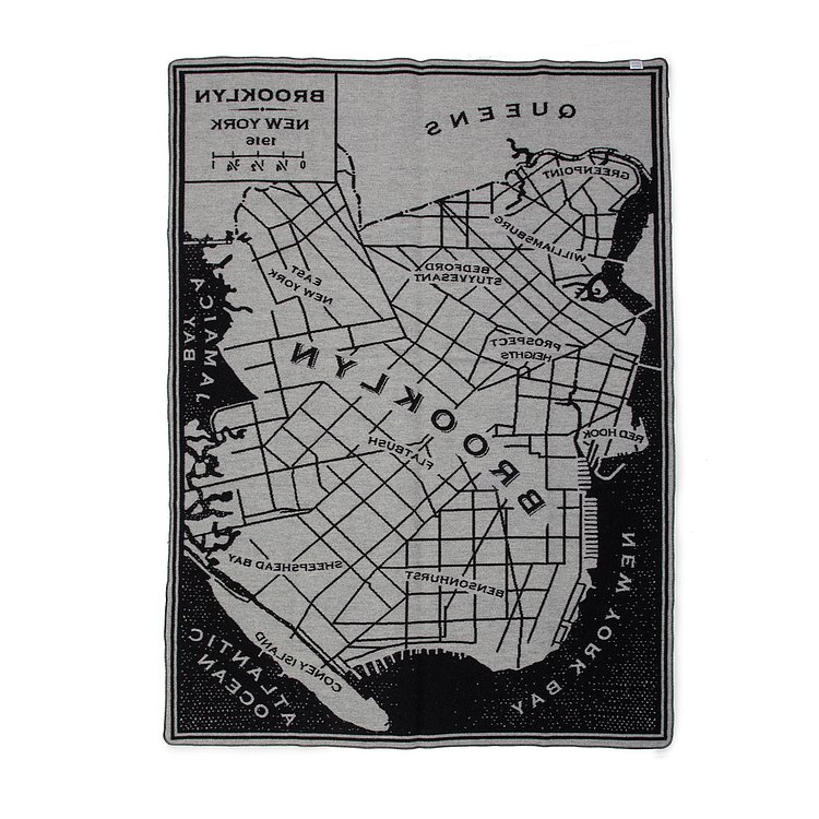 Brooklyn Map Throw