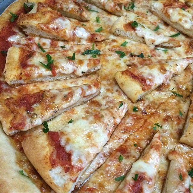 The "Mini Vinnie" Pizza on Pizza slice. Today's Special at Vinnie's Williamsburg! That's right. #pizzaonpizza #minivinnnie #vinnies