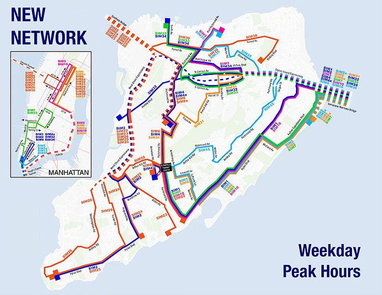 New Staten Island Express Bus Routes