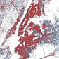 Blue Dot: 25 Homeowners — Red Dot: 25 Renters