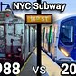 NYC Subway: 1988 vs 2023 Comparison view at 14 Street - 8 Avenue station.