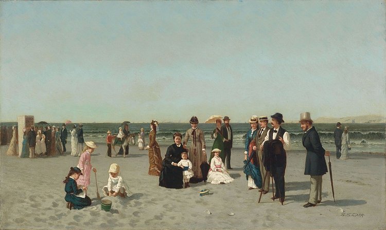 Samuel S. Carr, Beach Scene, c. 1879, oil on canvas, Smith College Museum of Art, Northampton, Massachusetts, Bequest of Annie Swan Coburn (Mrs. Lewis Larned Coburn)