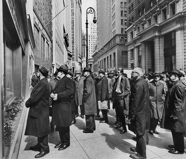 April 1, 1968: Stock-watchers observed the numbers on Broad Street, which showed signs of good news “as securities markets around the world generally placed a bullish tag on President Johnson’s bid for peace in Vietnam,” reported The Times. “Brokers said that markets hungering for good news in recent months seized upon the speech Sunday night by President Johnson,” which called for a halt to bombing in Vietnam and invited its government to “join him in a ‘series of mutual moves toward peace.’ ” The war lasted until 1975.