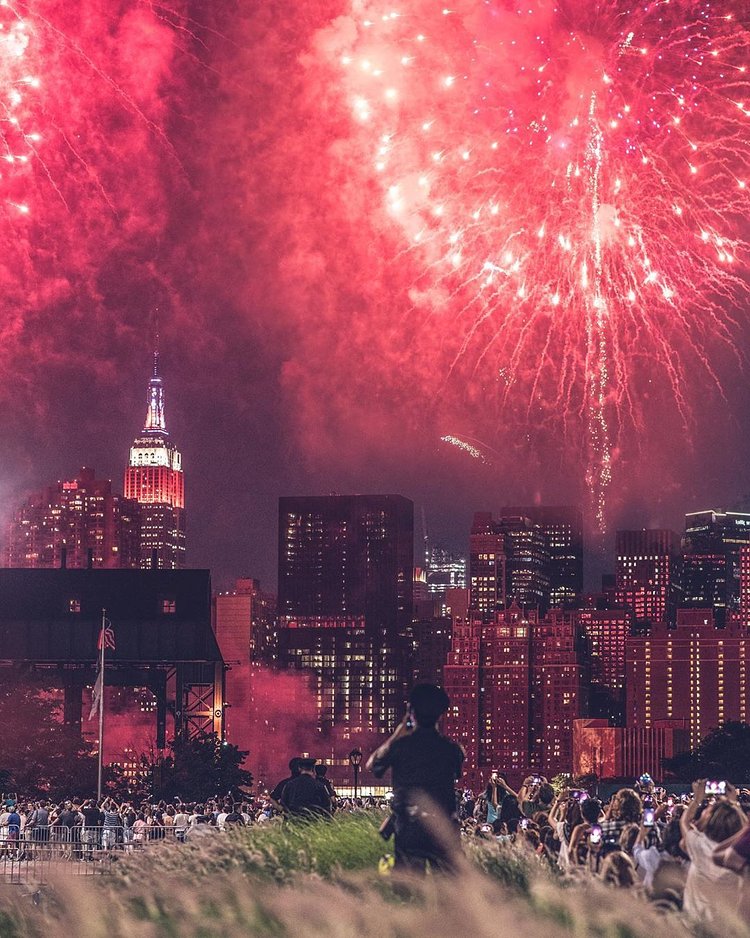 Last years view from Queens. Happy 4th. #newyorkcity