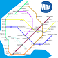Subway Map of Brooklyn if every Subway Restaurant was a station