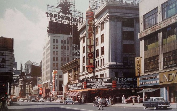 Broadway & 51st Street, 1954
