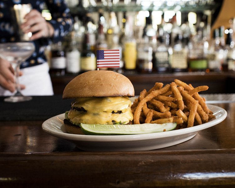Ladies' Burger at Long Island Bar