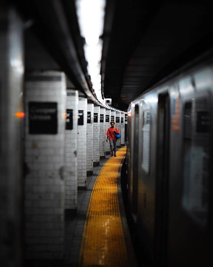 New York Subway. Photo via @raylivez #viewingnyc #newyork #newyorkcity #nyc #subway