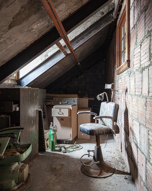 Storage spaces in the attic held a number of intriguing artifacts.