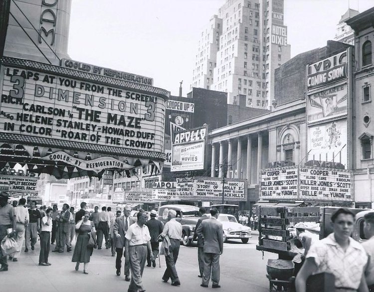 42nd Street off 7th Avenue, 1953