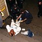 1990's: One of two shooting victims is treated by paramedics at the 34th St. and 8th Avenue subway station following a violent 1996 incident.