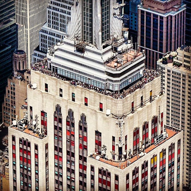 Empire State Building from Above, Midtown, Manhattan