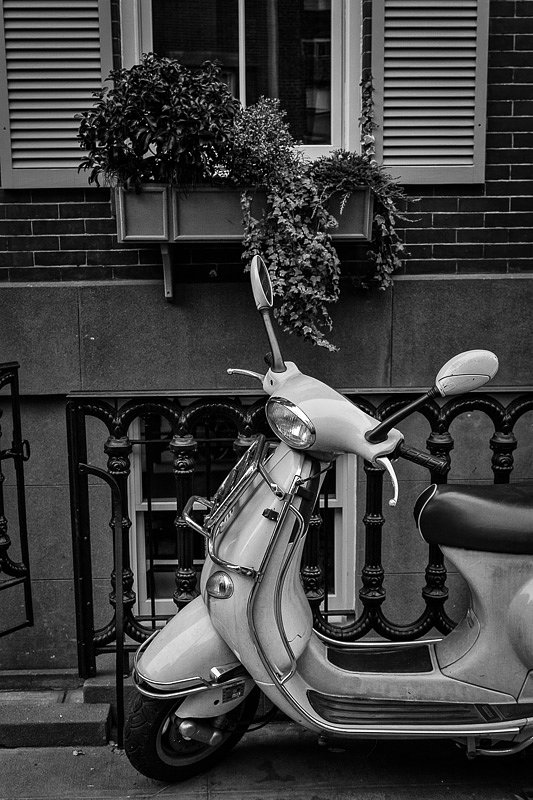 Vespa in Greenwich Village
