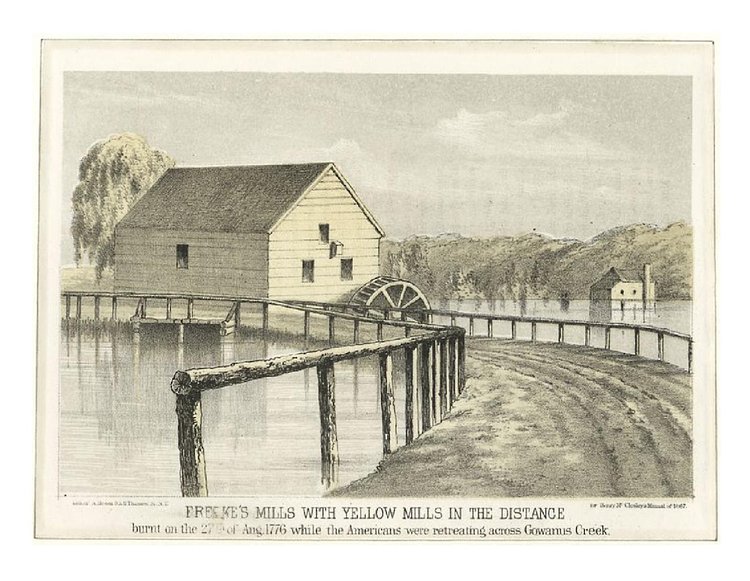 Freeke's Mills With Yellow Mills in the Distance, 1776