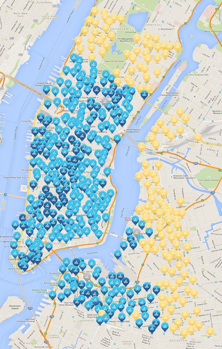 New Stations Appear in Yellow