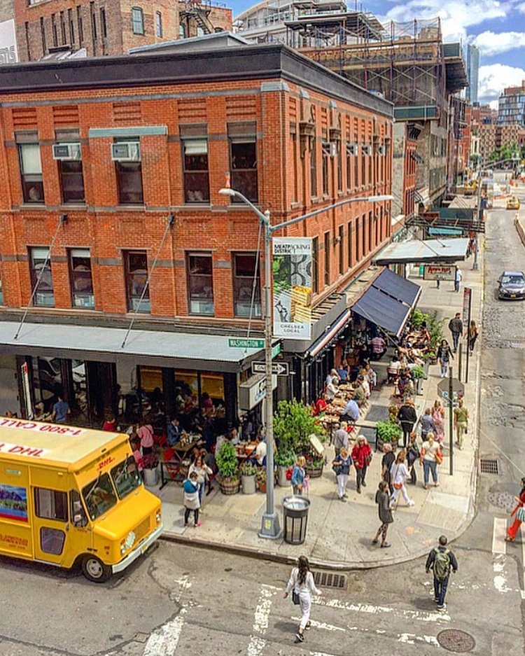 Corner of Washington Street and Gansevoort Street in Meatpacking District