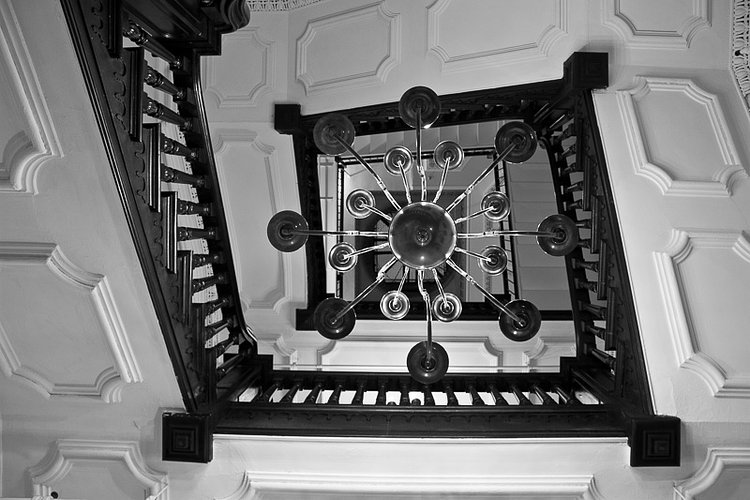 Interior photograph of the Salmagundi Club, Greenwich Village
