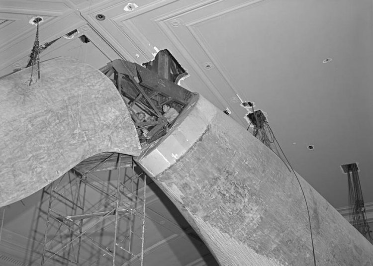94-Foot Blue Whale Installation at the American Museum of Natural History, New York, New York, 1968