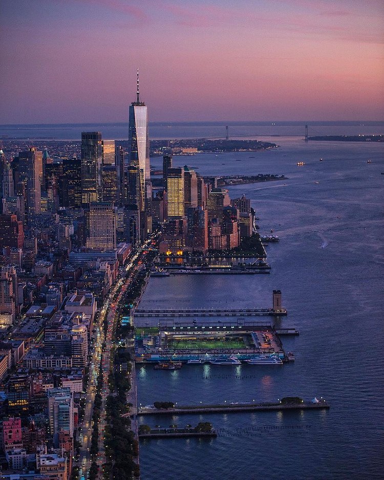 Sunset Over Lower Manhattan