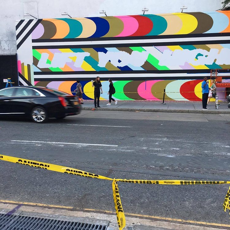 Process photos of work on the Bowery wall here in NYC. It's been the most epic week working here on such an important wall..
#Lakwena #NewYork