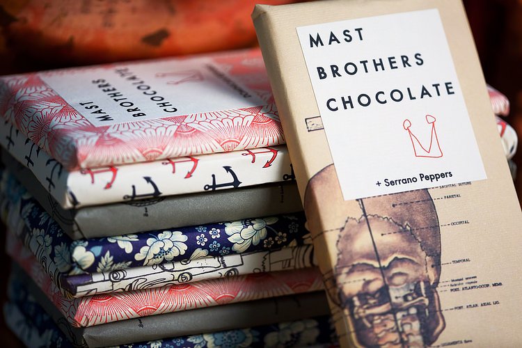 Mast Brothers Chocolate | Nathan Branch &copy;2010

Mast Brothers Chocolate is an artisanal chocolate company out of Brooklyn, New York, making chocolate in slow, delicate batches out of beans they've sourced themselves from small farms and co-ops around the world (they claim to be New York City's only "bean to bar" chocolate maker).