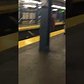 Girl thinks she,can fly jumps and  break her face in nyc subway