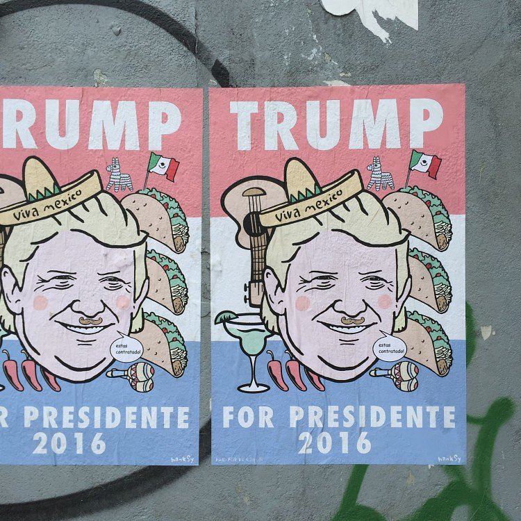 Hanksy Creates Donald Trump Presidential Campaign Posters