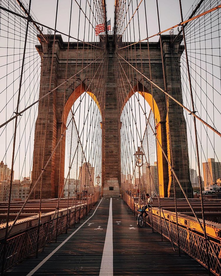 Sunrise on Brooklyn, Bridge
