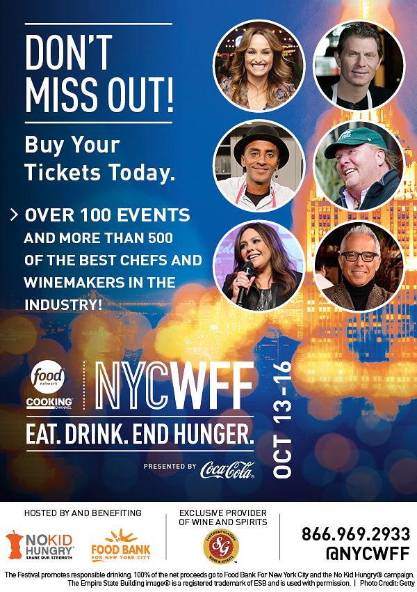 Tickets Still Available for the 2016 New York City Wine and Food Festival