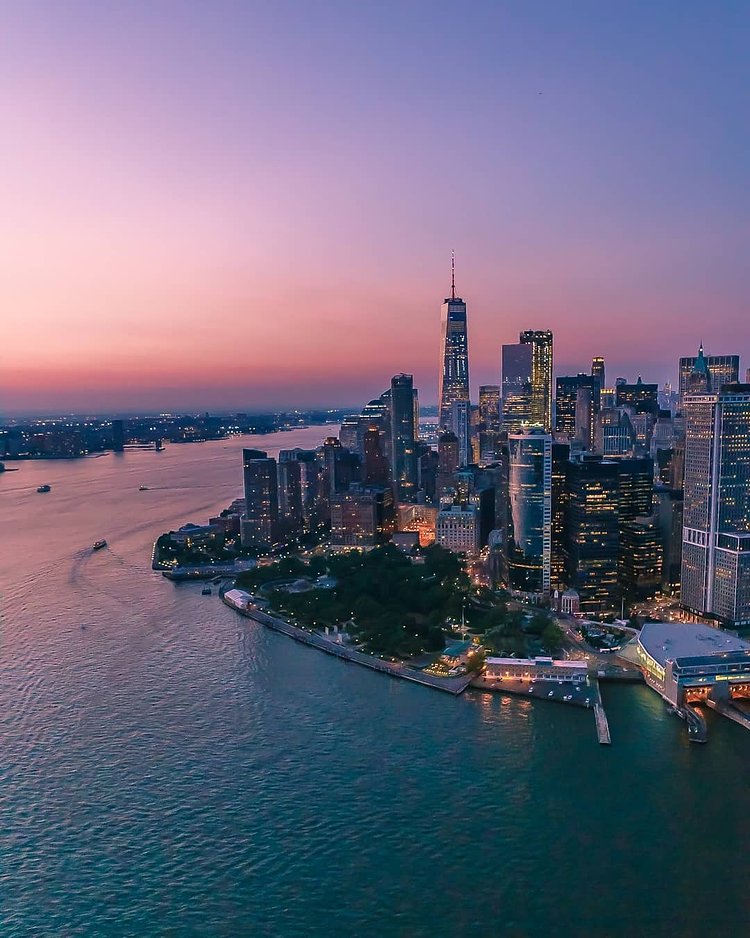 Sunset over Lower Manhattan