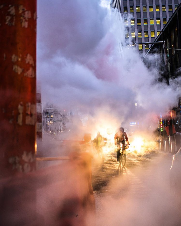 #latergram from #NewYorkCity fighting the steam to gain some focus.

What's your favorite city in the world and why?