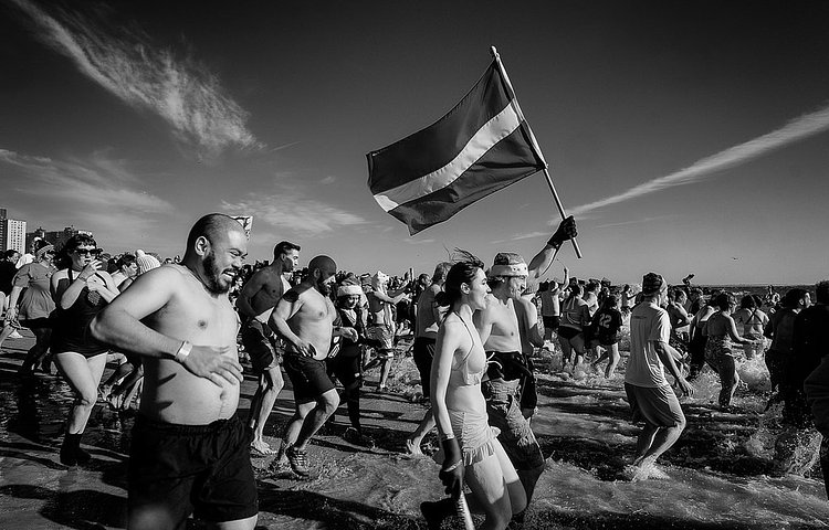 Annual Coney Island Polar Bear Plunge on New Years Day