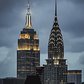 Empire State Building and Chrysler Building, Midtown, Manhattan.