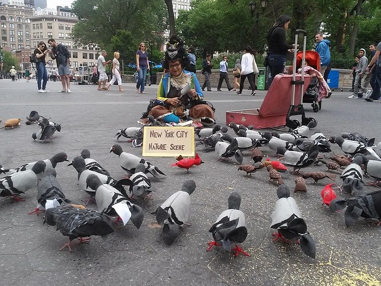Sew many birds...I will be in #unionsquare this wed and thurs!'''#vegantaxidermy #naturelover #artismysavior #ragtime #baglady #birdlady