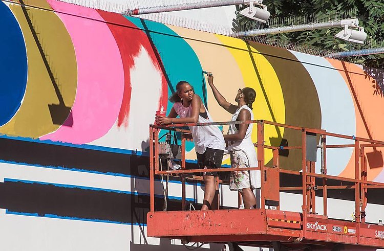 Sisters on the Bowery wall.
⚡️ @ABIMARO ⚡️has been my right hand woman, hype girl, couldn't have done this without her by my side all the way. Love this photo by @marthacoopergram
#Lakwena #NewYork #Bowerywall